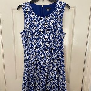 Tommy Hilfiger Blue & White sleeveless dress
